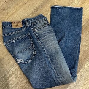 Y2K Hollister Boomer Low Rise Bootcut Slim Button Fly Distressed Jeans | 36/32